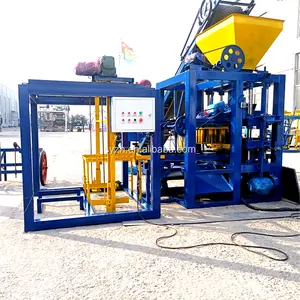 Suitable for your business QTJ4-26 Briqu Concrete Solid Hollow Brick Making Machinery Color Pave Block Making Machine