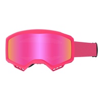 Masque de ski orange avec lentille à revêtement Iridium pour sports de neige et motocyclisme, unisexe, taille unique