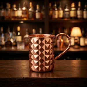 Taza Recta de Cobre de 16 oz de Alta Calidad Ecológica con Acabado Brillante y Asa de Cobre, Taza de Regalo para Adultos MIINOX WARES Minimalista - Product Image 3
