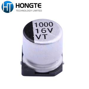 ตัวเก็บประจุแบบอิเล็กโทรไลต์อะลูมิเนียมแบบติดตั้งบนพื้นผิว VT1C102M1010 16V 1000uF ตัวเก็บประจุแบบ SMD สำหรับวงจรจ่ายไฟ - Product Image 2