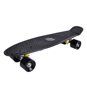 Haute qualité en plastique Cruiser poisson couleur unie court 22*6 pouces 4 grandes roues en polyuréthane planche à roulettes - Product Image 2