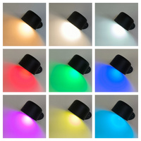Lampe murale LED RVB intelligente rechargeable par USB avec télécommande pour décoration de chambre à coucher et lecture