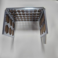 Palette à paupières vide pliable à 3 panneaux en argent durable, directement de l'usine, pour la production OEM de cosmétiques sous marque privée