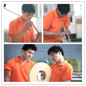 Pre-dán cạnh dải Chất lượng cao trang trí nội thất Hội Đồng Quản trị 19mm chiều rộng melamine preglued cạnh dải dải băng - Product Image 6