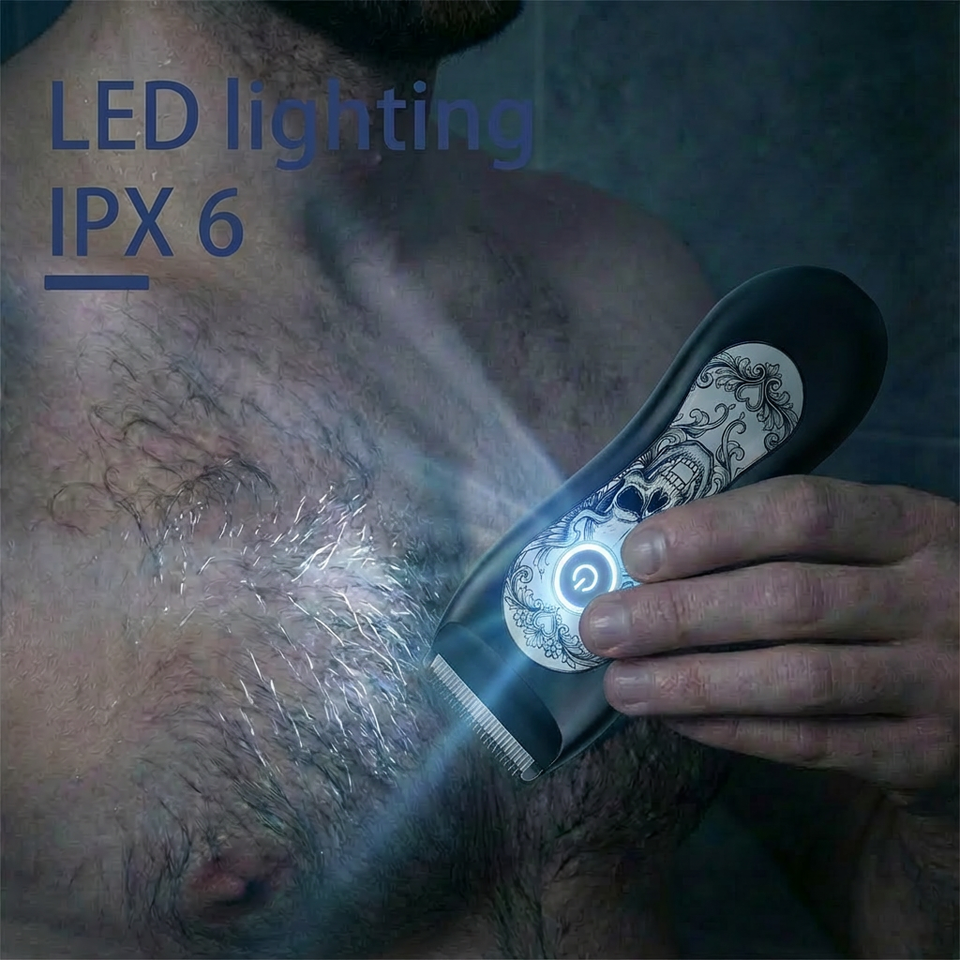 2026 Electric Groin Groomer with Ceramic Blades & LED Light - Image 6