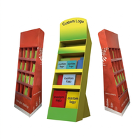 Support d'affichage en carton pliable et recyclable pour carte-cadeau promotionnelle