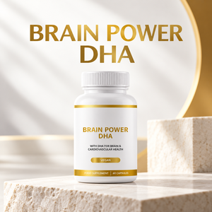 Capsules de DHA végétaliennes à base d'algues, formule pour la puissance cérébrale, complément alimentaire, formule personnalisée, usine OEM ODM - Product Image 3