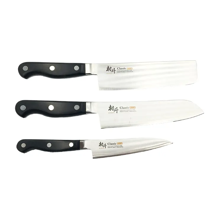 Wholesale stainless steel blue chefs Japanese knife set kitchen