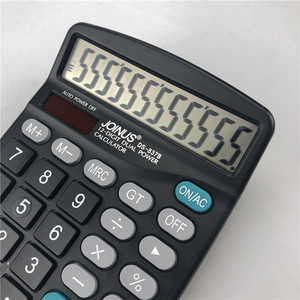 Joinus DS-837B 12 Digit Calculator Dual Power Supply Black Office Use - Product Image 3