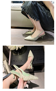 Escarpins élégants à bout pointu pour femmes, sandales sexy à talon aiguille avec bride cheville, <span class=keywords><strong>chaussures</strong></span> habillées pour <span class=keywords><strong>mariage</strong></span> et soirée - Product Image 5
