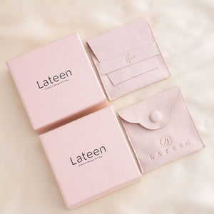 Custom Logo Cardboard Drawer Sliding Jewelry <b>Gift</b> <b>Box</b> with Ribbon for Necklace <b>Earring</b> Bracelet Pendant Ring - Product Image 4