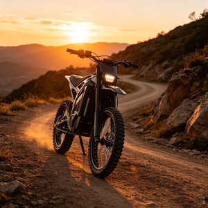 Moto tout-terrain électrique homologuée pour la route, 72V, 85 km d'autonomie, batterie lithium 2592Wh, pour adolescents - Product Image 2