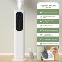 Humidificador Doméstico de 10 Litros con Alimentación por CA, de Pie, Gran Capacidad, Llenado Superior, Ultrasónico, Purificador de Aire para Exportación