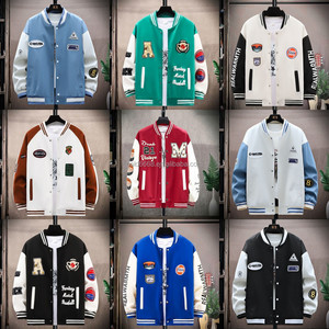 Giacca da Baseball <span class=keywords><strong>Casual</strong></span> da Uomo, Stile Scolastico, Moda Streetwear, <span class=keywords><strong>Abbigliamento</strong></span> <span class=keywords><strong>Maschile</strong></span> - Product Image 1
