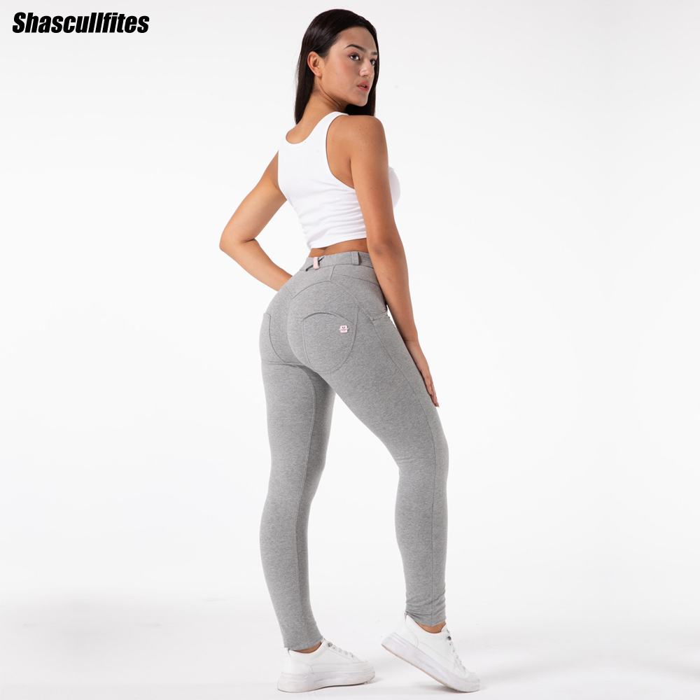 Leggings básico grueso gris claro