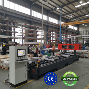 HISENA CNC Machining Centers for Aluminum Profile Drilling Milling Cutting High Precision Window Door Lines CE Motor 17.5KW 380V - Product Image 1