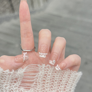 <span class=keywords><strong>Uñas</strong></span> <span class=keywords><strong>Postizas</strong></span> Hechas a Mano con Forma de Almendra, Cobertura Total, Plástico de Alta Calidad, Arte de <span class=keywords><strong>Uñas</strong></span> de Lujo, Venta al Por Mayor, Logotipo Personalizado - Product Image 3