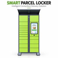 Casier intelligent extérieur pour colis avec écran tactile de 21,5 pouces, système de livraison électronique de colis pour les communautés d'appartements