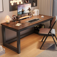 Scrivania per Computer Moderna e Semplice, Tavolo da Studio in Legno per Ufficio Domestico e Soggiorno