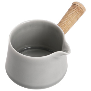 Seiten griff fair Cup japanischen Stil eis grau rauchgrau Glasur fair Tasse großen Haushalt Porzellan Tee SeaTea <span class=keywords><strong>Ware</strong></span> Fair Cup - Product Image 5