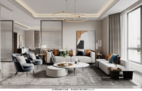 Meubles de luxe modernes, salon, canapé, table basse, meuble TV, ensemble de salon, solutions complètes