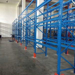 重型五层托盘货架系统 钢制结构 负载能力300-500kg/平方米 实心钢地板 粉末涂层 - Product Image 4