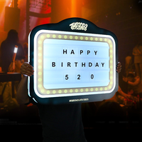 Panneau de lettres LED LOGO personnalisé Affichage VIP Glorifier LED Marquee Sign Board Box Light Bottle Presenter pour Nightclub Lounge