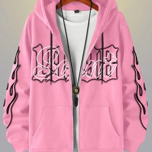 Sudadera con Capucha para Hombre, Estilo Oversize, con Estampado de Letras en Serigrafía, Hombros Caídos, Corte Cuadrado, Lavado Ácido, Personalizada por el Fabricante de Ropa - Product Image 4