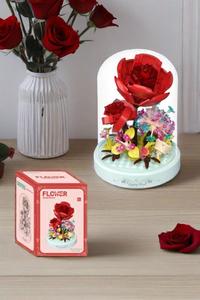 ABS modèle éducatif blocs de construction Hibiscus tournesol anniversaire <span class=keywords><strong>parc</strong></span> d'attractions décoration jouet pour enfants cadeau de fête des enseignants - Product Image 4