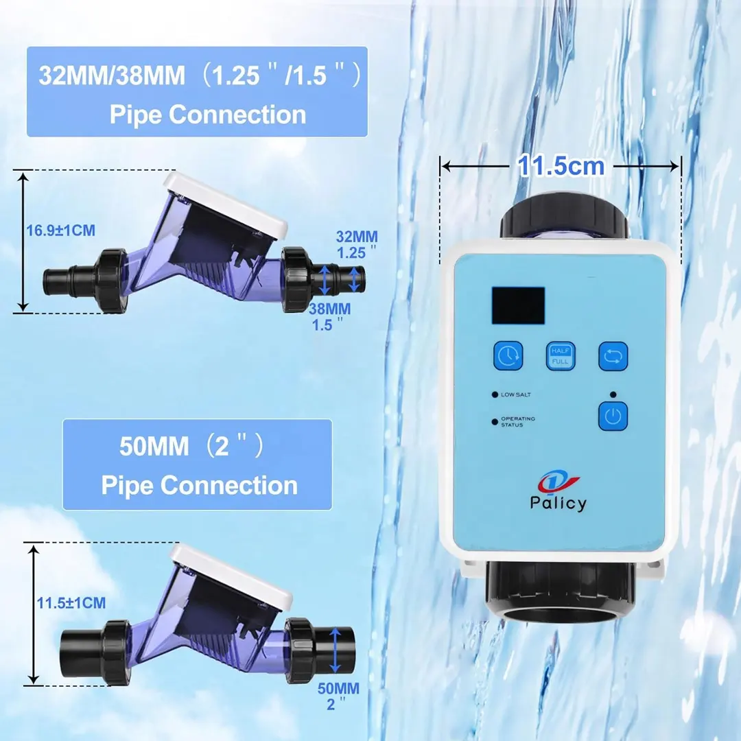 Sr-Serie Zoutsysteem Voor Bovengrondse Zwembaden, Chloor Generator Met Timer En Zelfreiniger Functie