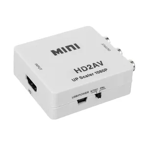 L/Rビデオサポート用HD-RCAAVコンポーネントコンバーター1080PアダプターケーブルボックスNSCSPAL