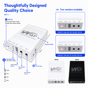 Mini onduleur WGP DC pour <span class=keywords><strong>routeur</strong></span>, alimentation de secours 12V, batterie au lithium, mini UPS DC 5V 9V 12V pour <span class=keywords><strong>routeur</strong></span> <span class=keywords><strong>WiFi</strong></span> - Product Image 3