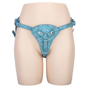 Consolador vibrador de Venta caliente OEM, correa de doble penetración en pantalones de pene, Correa vibradora portátil en cinturón, Juguetes sexuales para mujeres <span class=keywords><strong>lesbianas</strong></span> - Product Image 1
