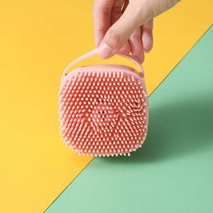 Brosse de bain portable en silicone réutilisable GS <span class=keywords><strong>pour</strong></span> chiens et chats, distributeur de shampoing anti-fuite, massage à bulles, poils doux - Nouveauté 2026 - Product Image 3