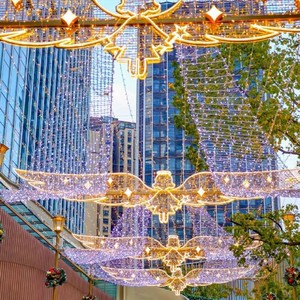 Luz Decorativa LED con Motivo de Calle Cruzada para Exteriores, Navidad, Ramadán, Festividades - Product Image 3