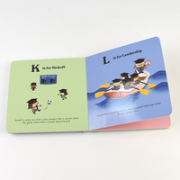 Impression de livres d'images pour enfants à couverture rigide avec reliure papillon personnalisée, ouverture à plat à 180 degrés, couleur intégrale, pour tout-petits, vente en gros OEM