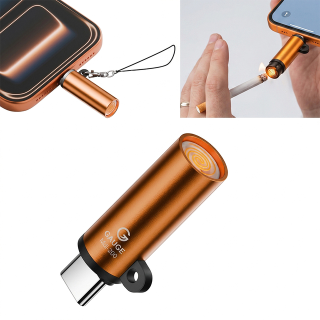 2026 Hot Sale Blowing-Activated USB-C Electric Lighter Portable Rechargeable for OTG-Enabled Power Banks & Phones