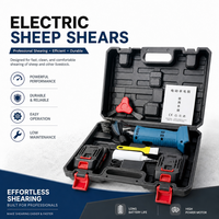 Tondeuse à moutons électrique rechargeable, batterie au lithium, cisailles à laine
