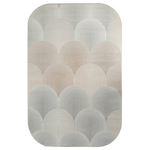 Angolo rotondo nuovo Design PP e PET 3x4m Area soggiorno tappeto mobile in <span class=keywords><strong>juta</strong></span> supporto antiscivolo qualità tappeto - Product Image 4