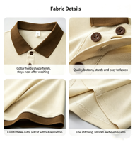 Polo de travail en polyester anti-plis avec logo personnalisé, uniforme pour personnel d'hôtel, restaurant, café, faible MOQ, service de restauration OEM