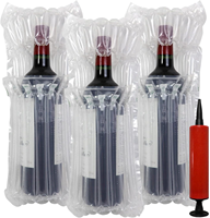 Protection pour bouteille de vin, sac à colonne d'air, gonflable, antichoc, protection d'expédition pour articles fragiles, bouteille de vin