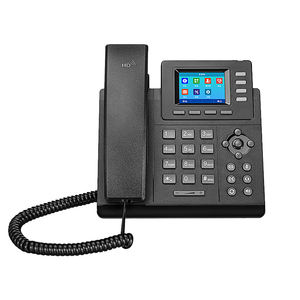 Téléphone IP HD de niveau débutant avec écran LCD couleur rétroéclairé, 4 comptes SIP, téléphones IP Ethernet, téléphones de réunion RJ45 - Product Image 1