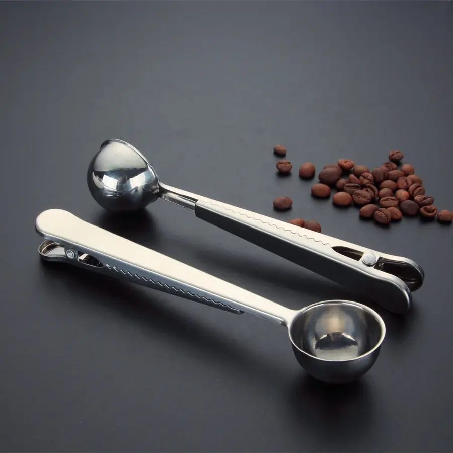 Toptan 10ml 15 ml 30ml yeniden kullanılabilir paslanmaz çelik kahve ölçme kepçe