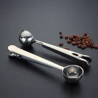 للبيع بالجملة مغرفة قياس القهوة المصنوعة من الفولاذ المقاوم للصدأ القابلة لإعادة الاستخدام بحجم 10 مللي و 15 مللي و 30 مللي