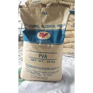 Industrial Gum Raw Materials Polyvinyl Alcohol PVA 2488 1788 With Low PVA Price Wanwei / Shuangxin