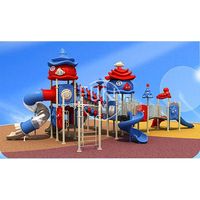 Ensemble d'équipements de jeux de parc d'attractions en plastique de haute qualité, personnalisé en gros, petit toboggan, aire de jeux pour enfants en plein air