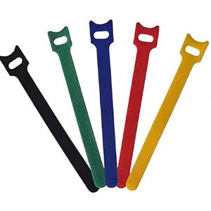 Attaches de câbles en nylon Velcro de couleur personnalisée, fournisseur de attaches de câbles Velcro en T double face - Product Image 3