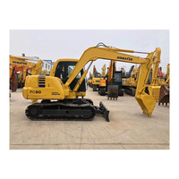 Machine de Construction japonaise d'occasion, pelle sur chenilles Komatsu PC60/mini-pelle d'occasion komatsu pc60