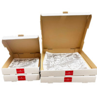 Boîte à pizza en carton ondulé de haute qualité personnalisée SP2792, boîte à pizza triangulaire, boîte à pizza en aluminium pour la conservation de la chaleur, boîte à pizza E-Flute