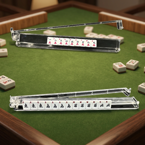 Juego de Empujadores de Mahjong Portátiles de Lujo, Duraderos, de Acrílico PS Transparente, Accesorio para una Organización de Fichas y Puntuación sin Esfuerzo - Product Image 3